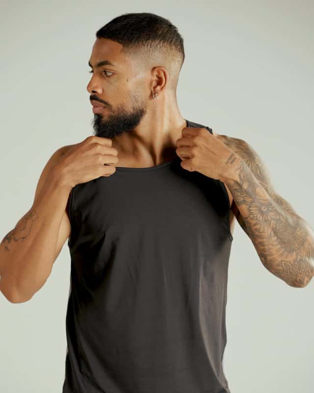 Crimson men tank Negro - miniatura 3