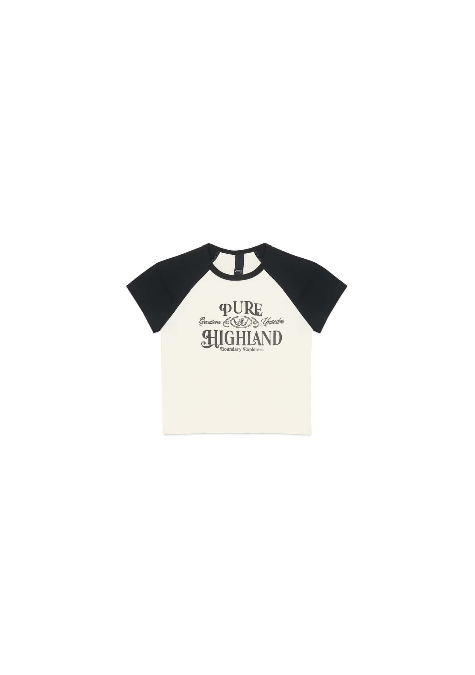 Highland black baby tee