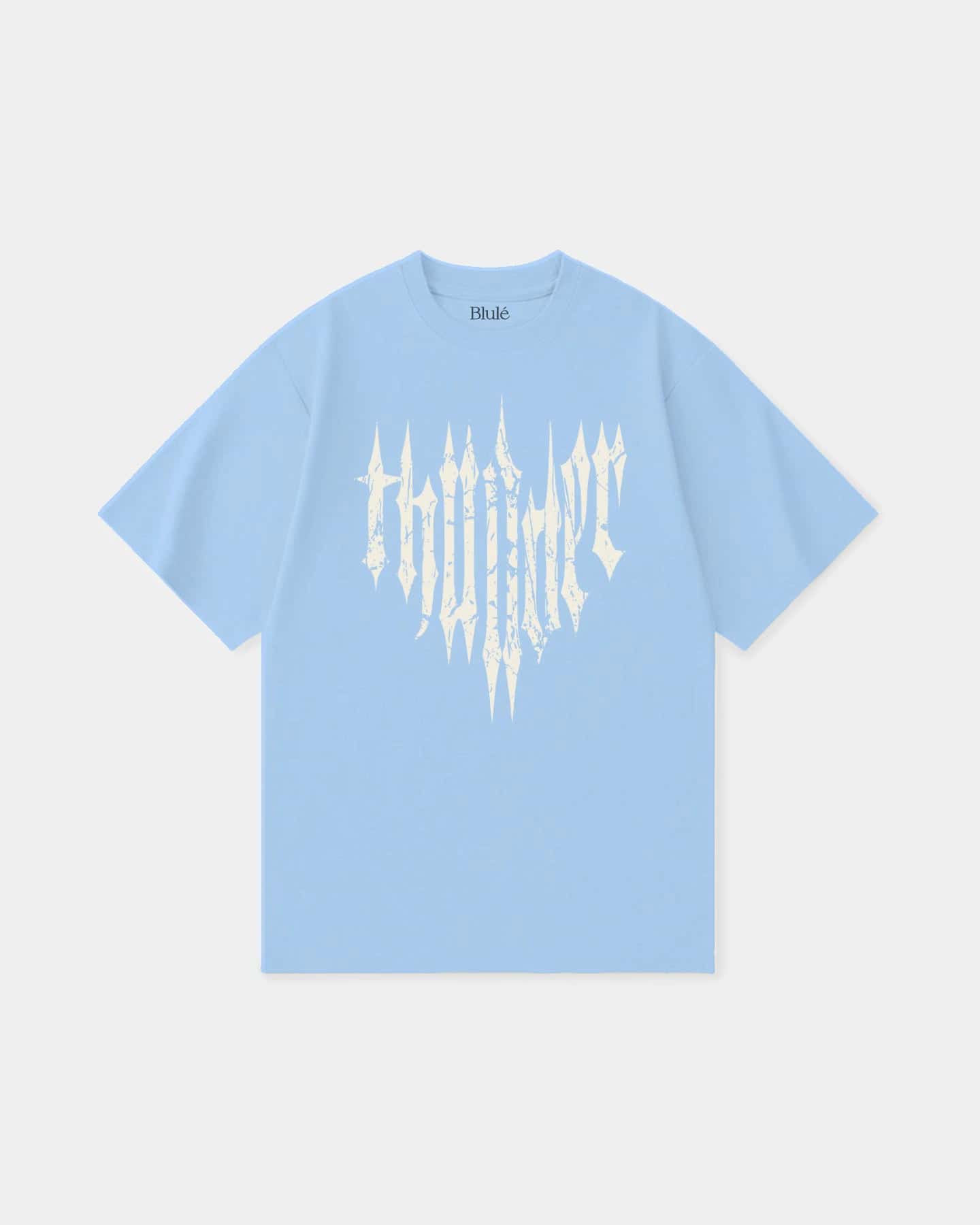 Oversized T Shirt Thunder Sky Blue