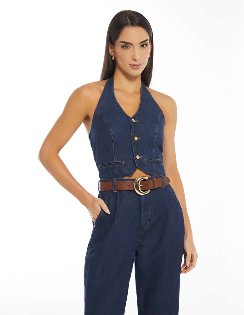 Enterizo cuello halter para mujer