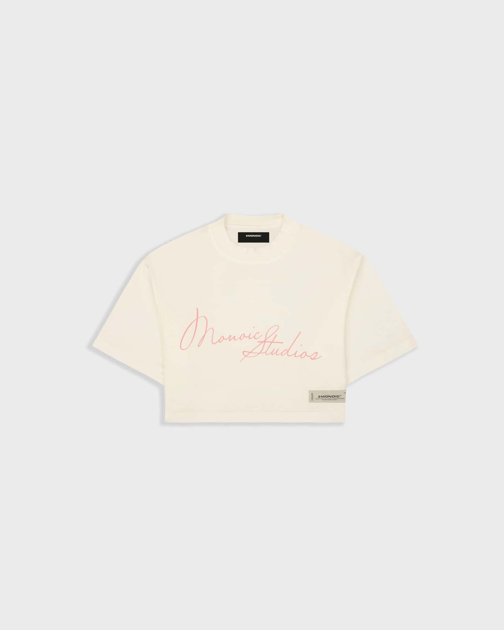 Camiseta Cropped Monoic - Blanco