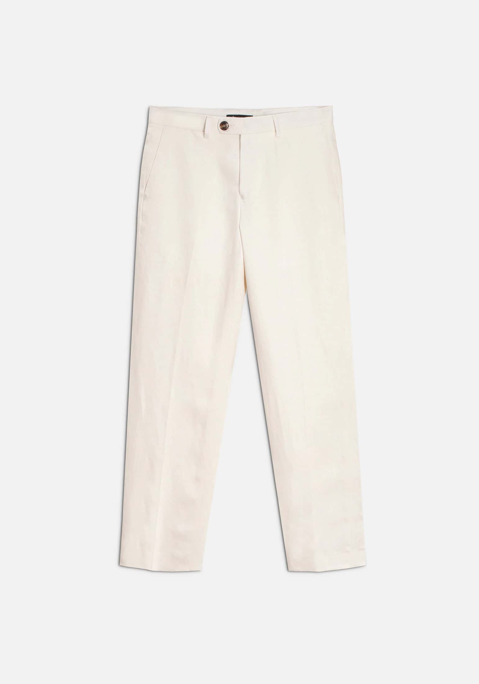 Pantalón H Perugia Lino Marfil