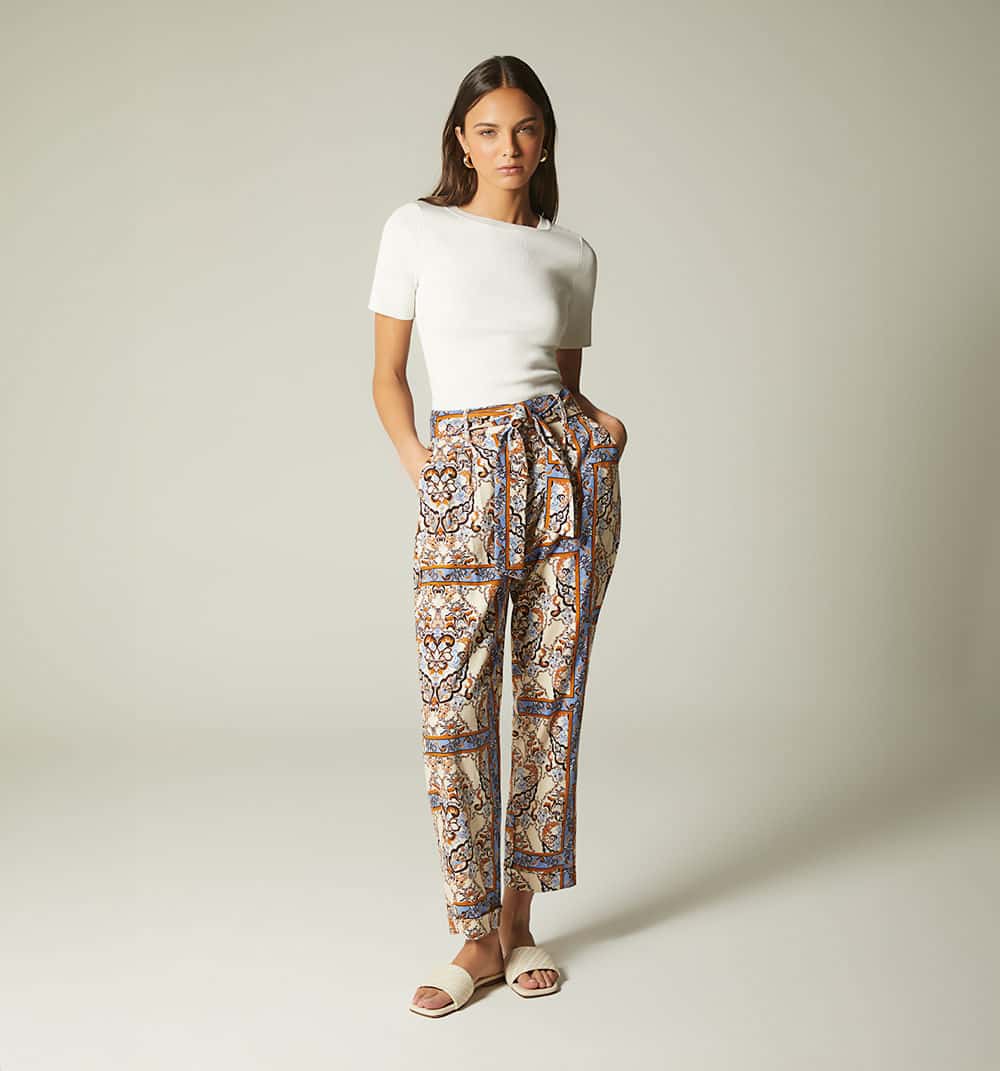 Pantalón tiro alto zanahoria