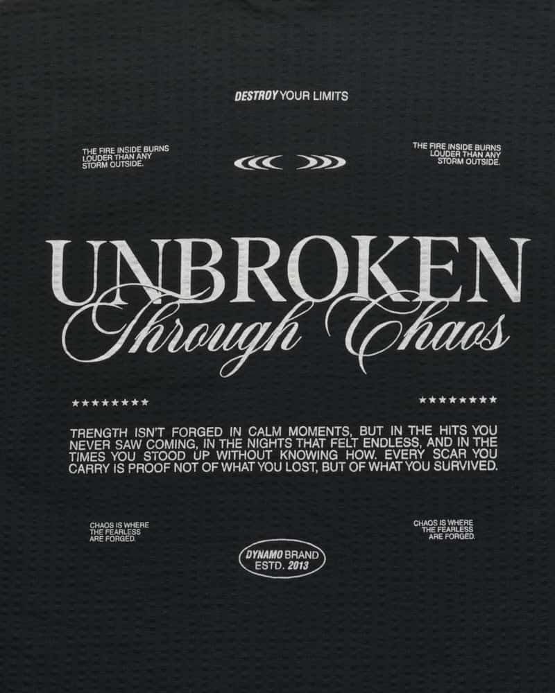 Camiseta Negra Oversize Unbroken - miniatura 2