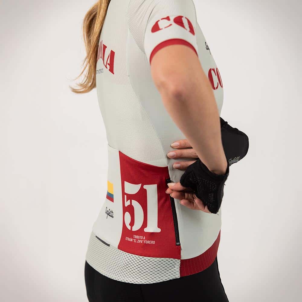 CAMISA CICLISMO MANGA CORTA COLOMBIA 51 PARA MUJER - miniatura 3