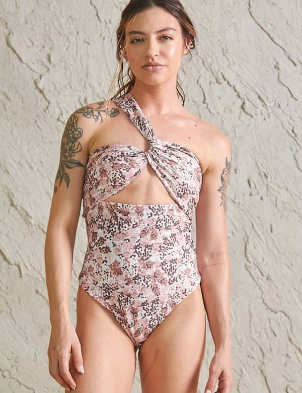 Vestido de baño entero Remanso Rosado