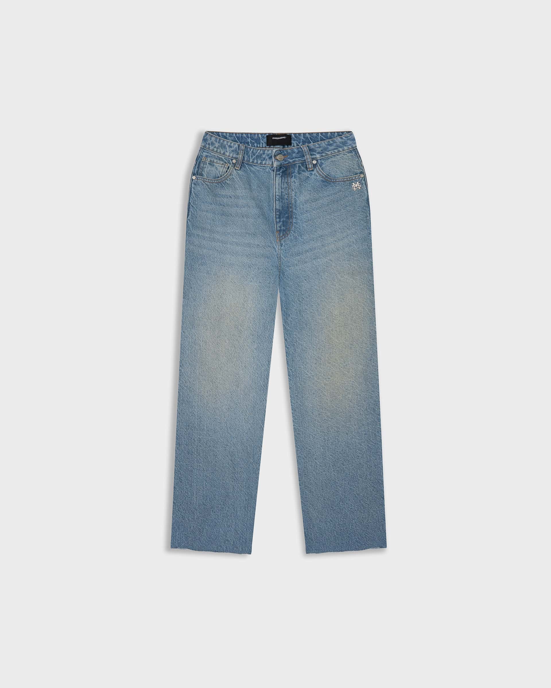 Wide Fit Jean Classic - Washed Blue