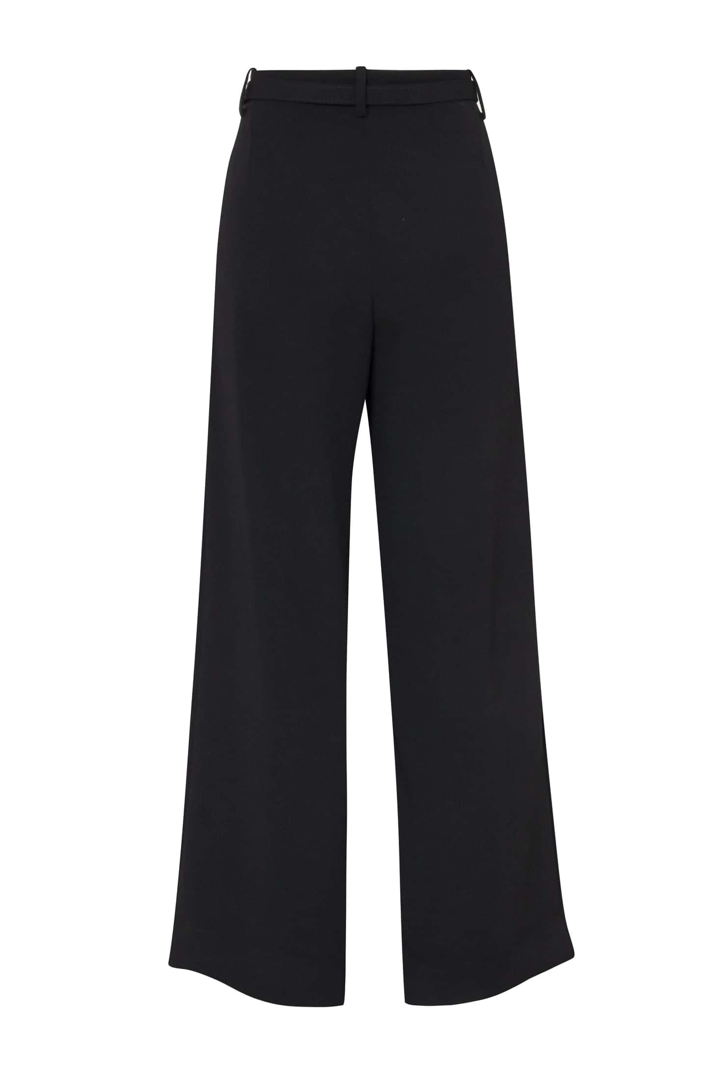 Crop Wide-Leg Pleated Cady Trousers - miniatura 4