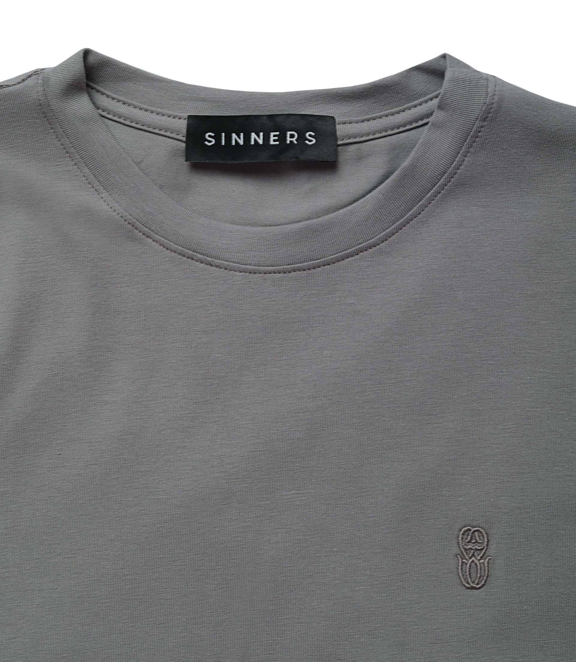 MONOGRAM SLIM GRAY T-SHIRT - miniatura 3