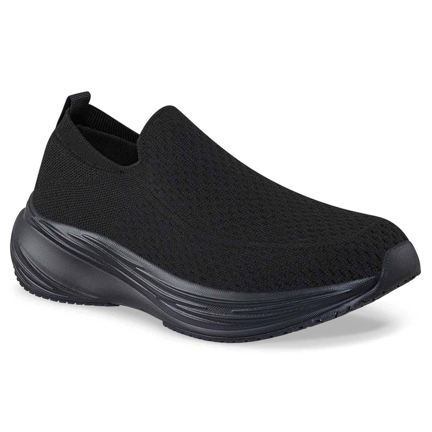 Tenis Para Caminar Shuy Negro-Negro Croydon Para Hombre