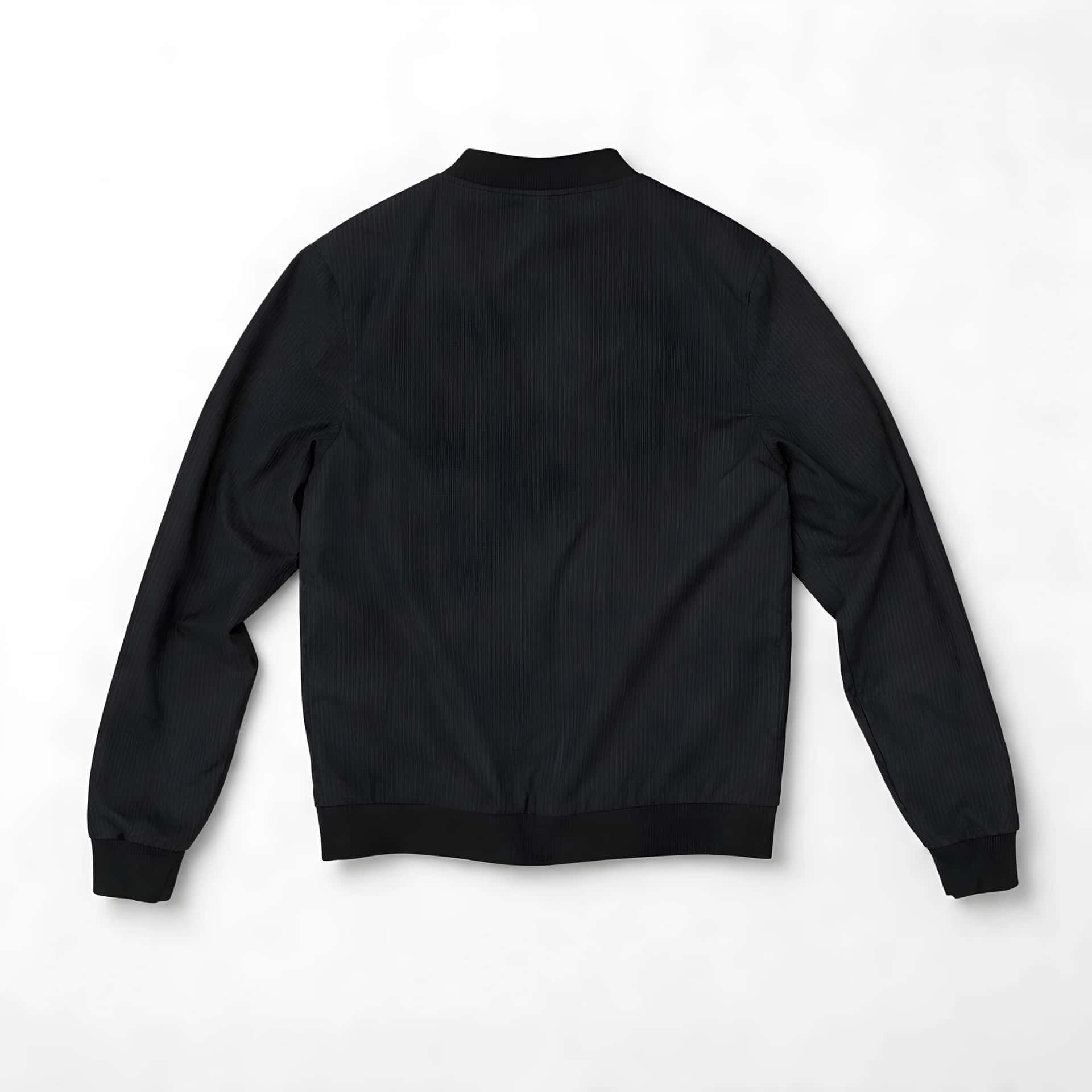 BOMBER JACKET EN PAÑO RAYA TIZA - miniatura 2