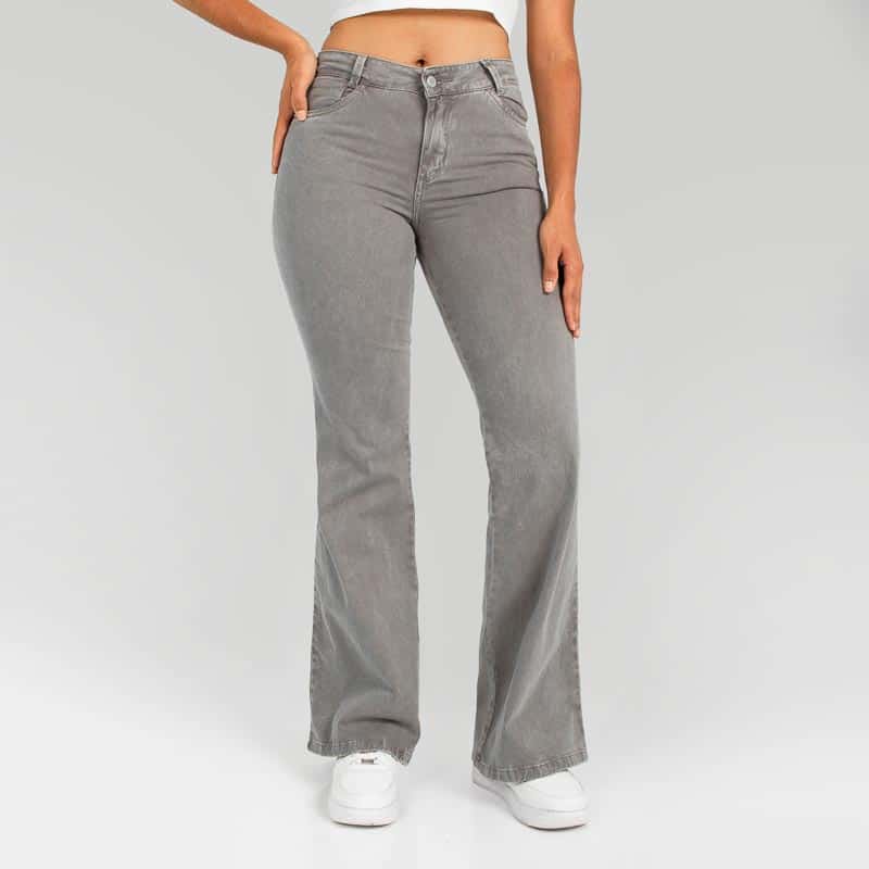 Pantalòn Drill Axspen Flare Ax-2651 gris