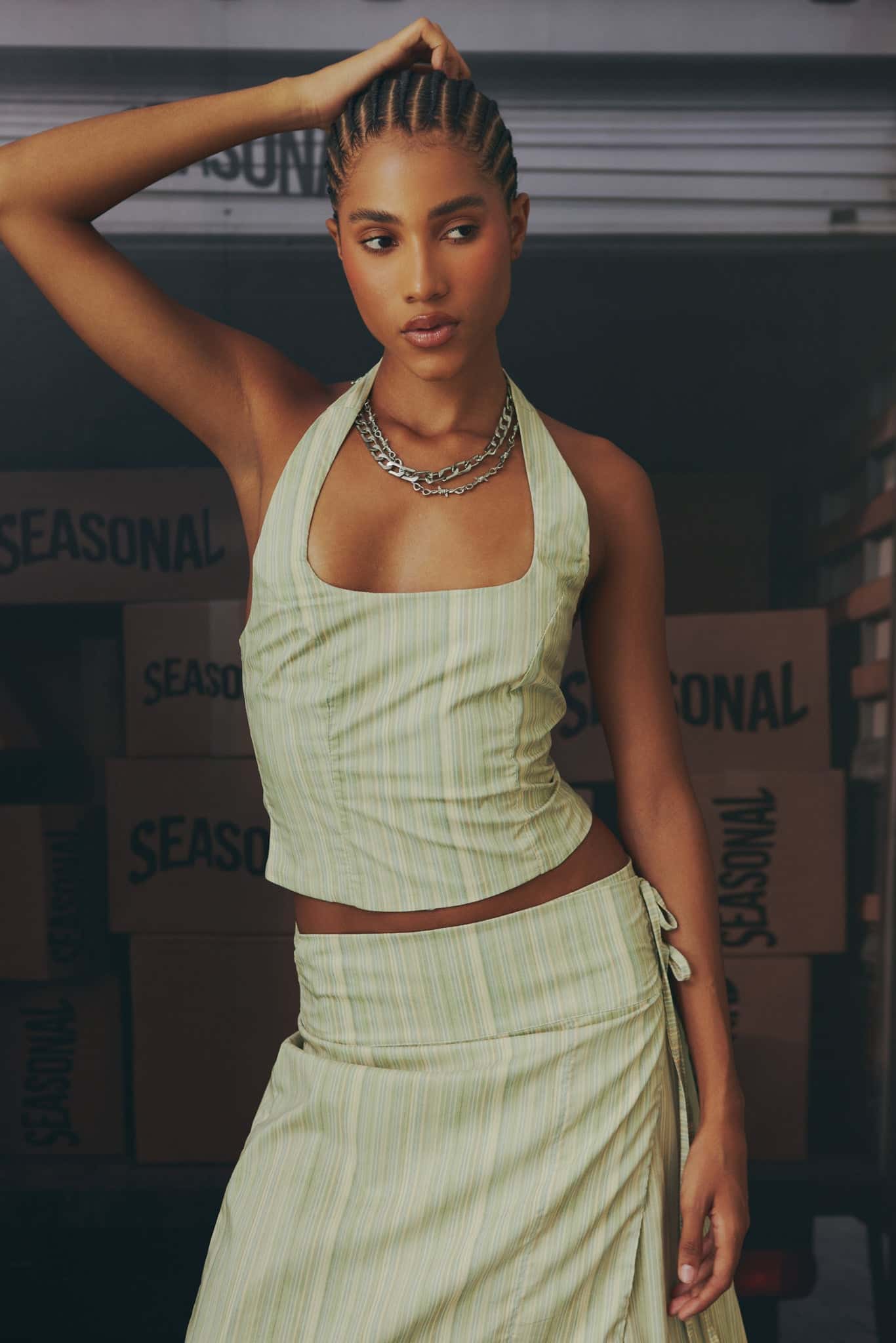 SAND HALTER TOP