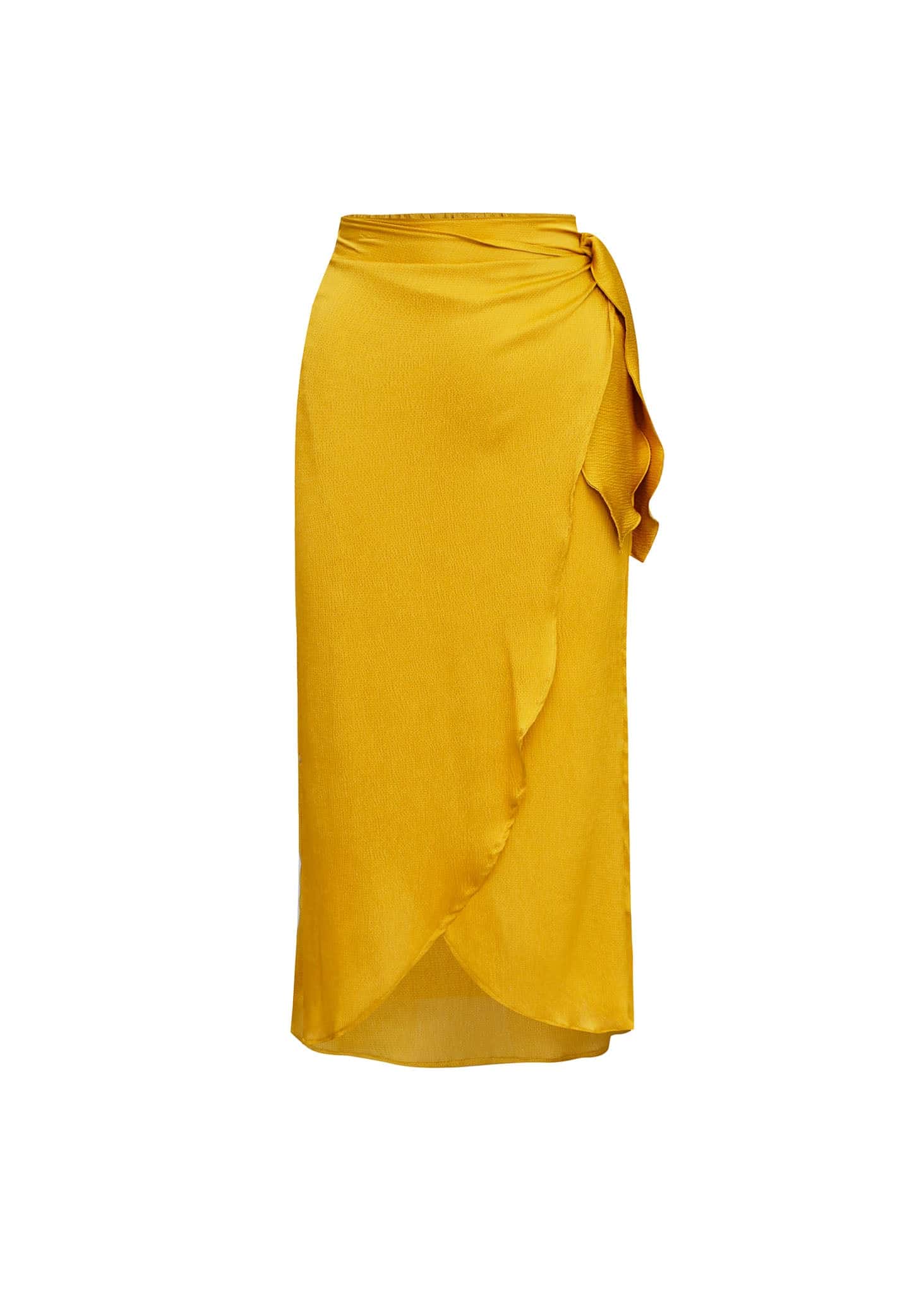 Falda Midi Cruzada Wrap
