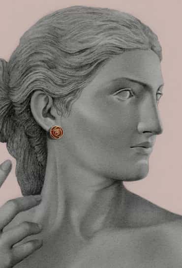 ARETES ROSAS MACKINTOSH - miniatura 2