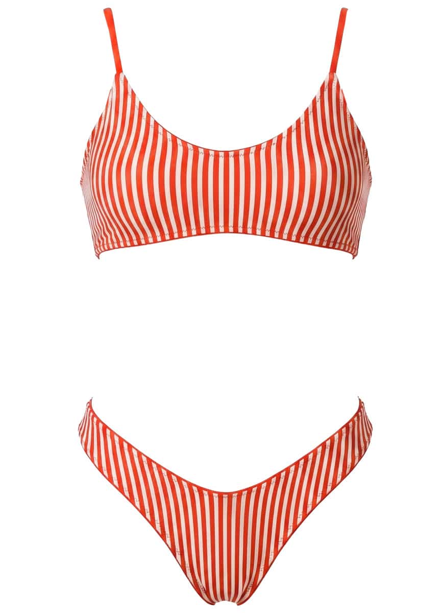 Maaji Stone Blue Splendour Regular Rise Thin Side Bikini Bottom - miniatura 6