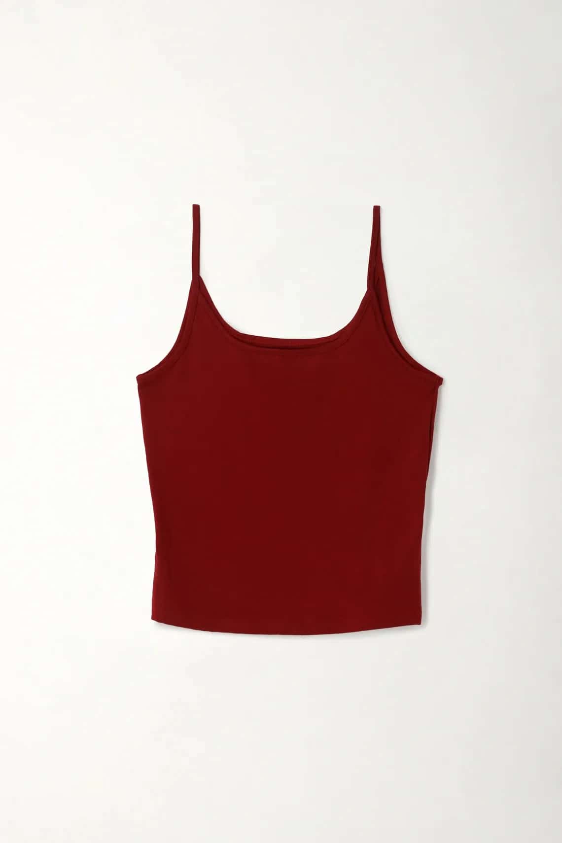 Camiseta básica de tiras roja para mujer