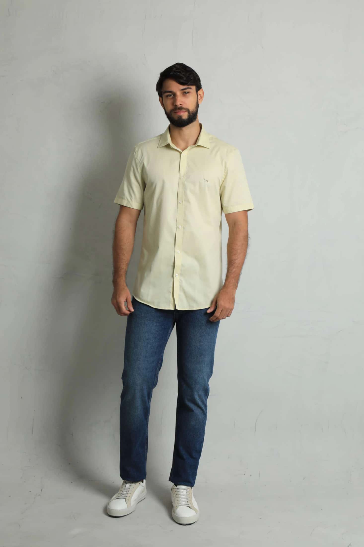 Camisa Manga Corta Amarillo