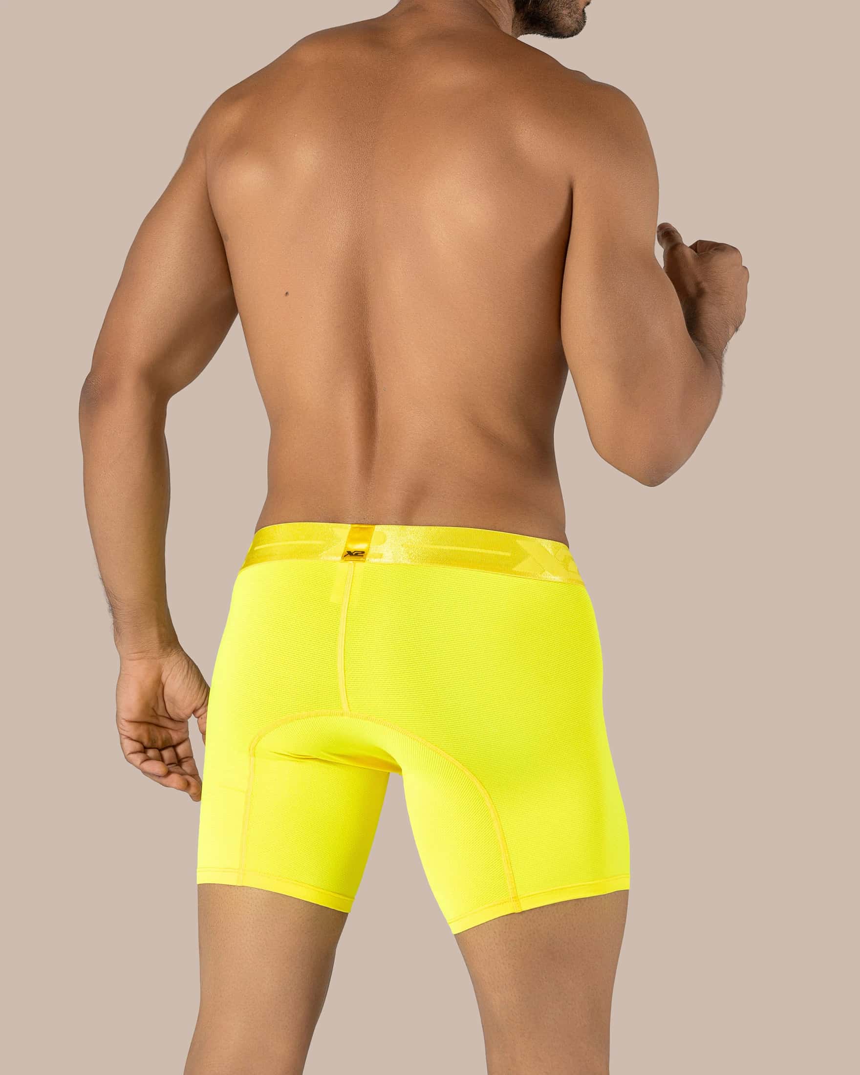Bóxer Medio Nylon Corpo Amarillo X2 - miniatura 3