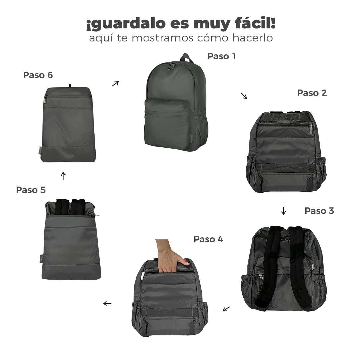 Morral Urbano Citybags Morado Lila - miniatura 7
