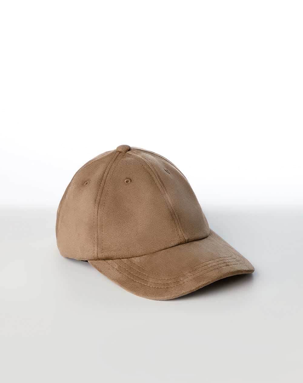 Gorra efecto gamuza caqui unisex hombre