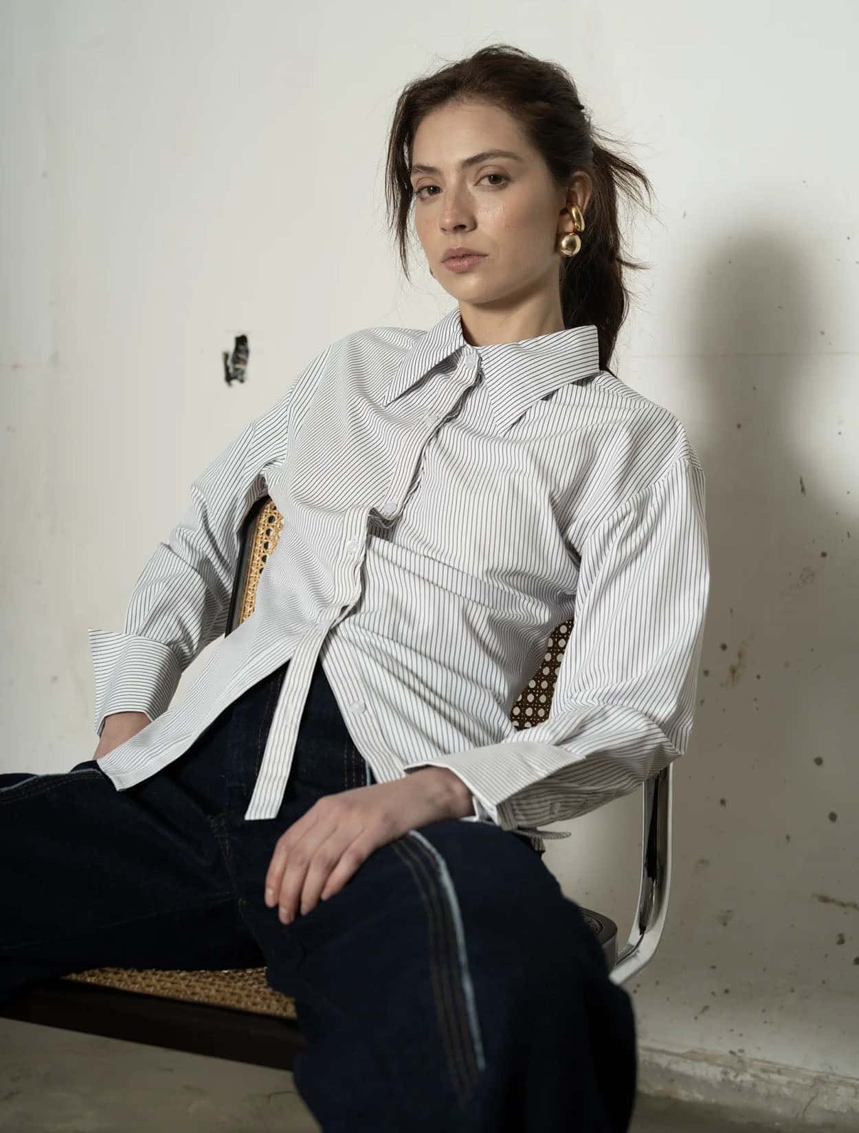 CAMISA RAÍCES RAYAS