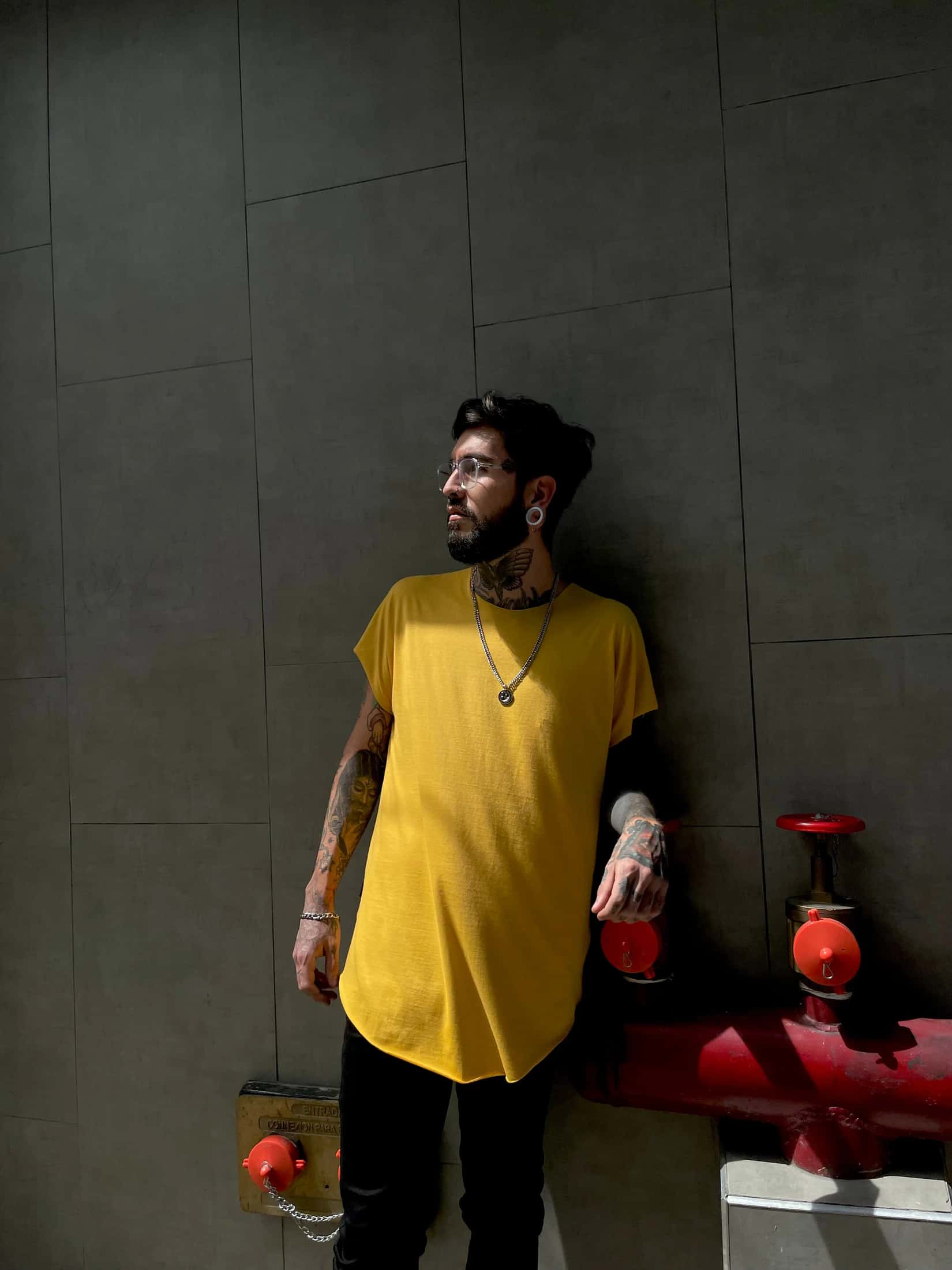 Camiseta ov mostaza