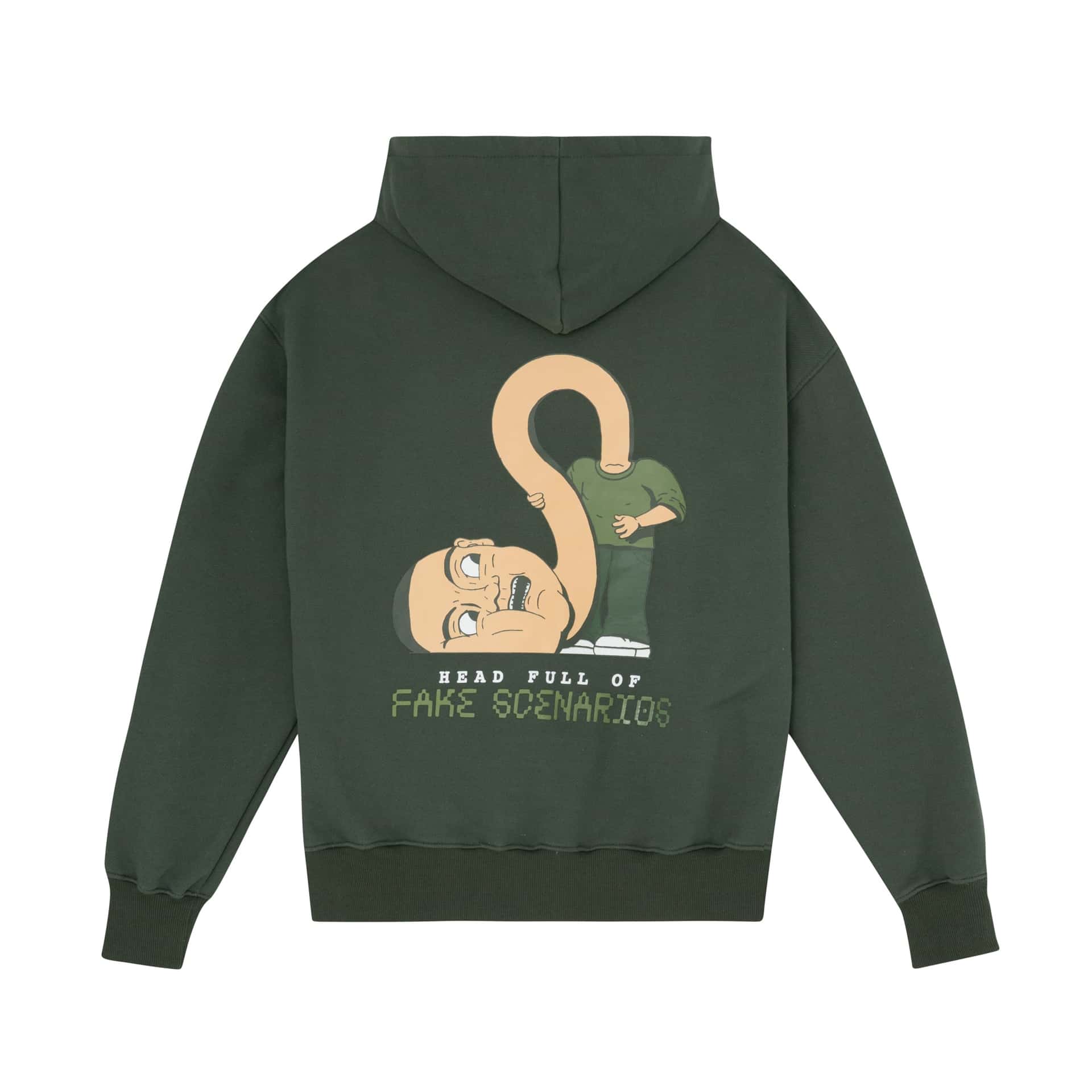 HOODIE FAKE SCENARIOS VERDE