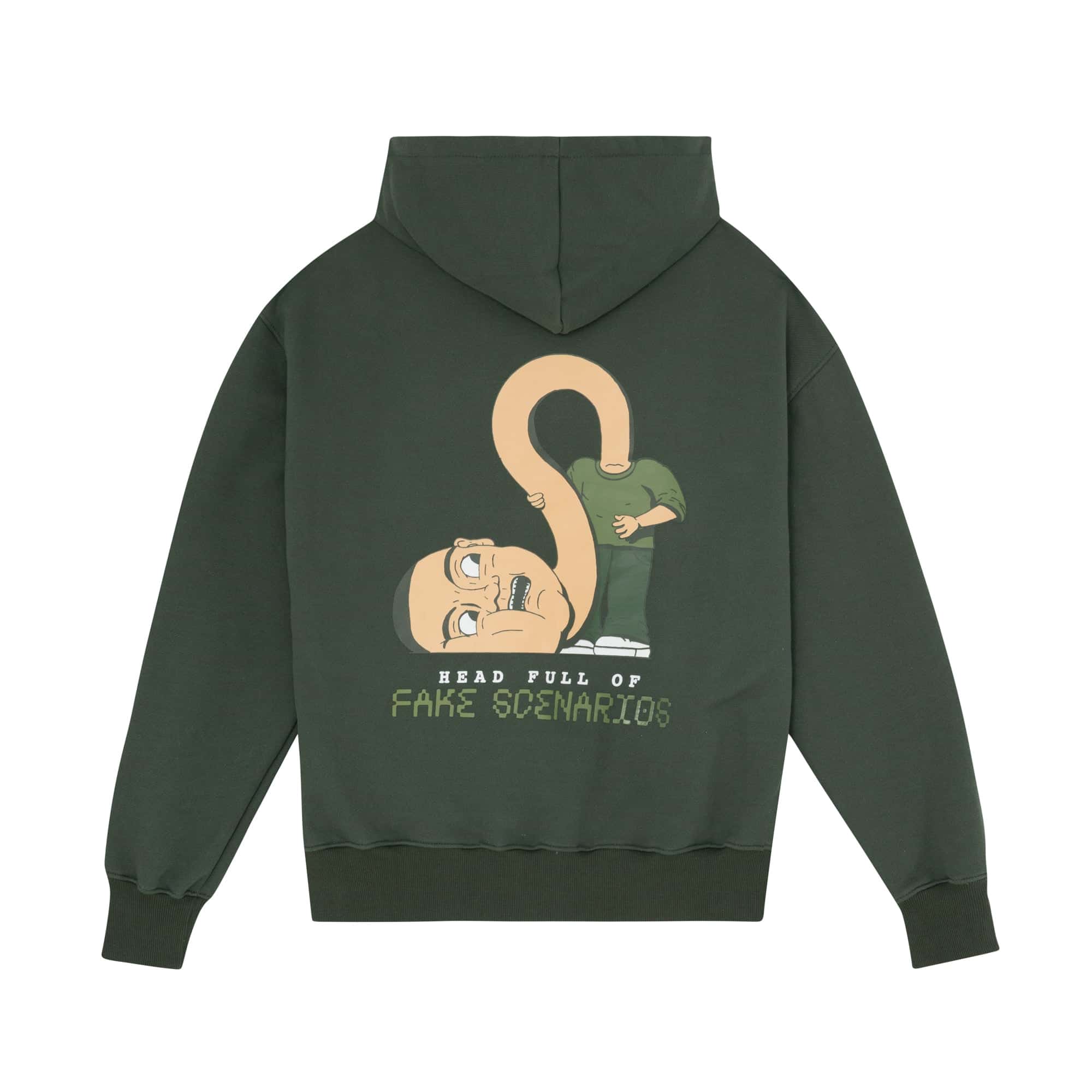 HOODIE FAKE SCENARIOS VERDE