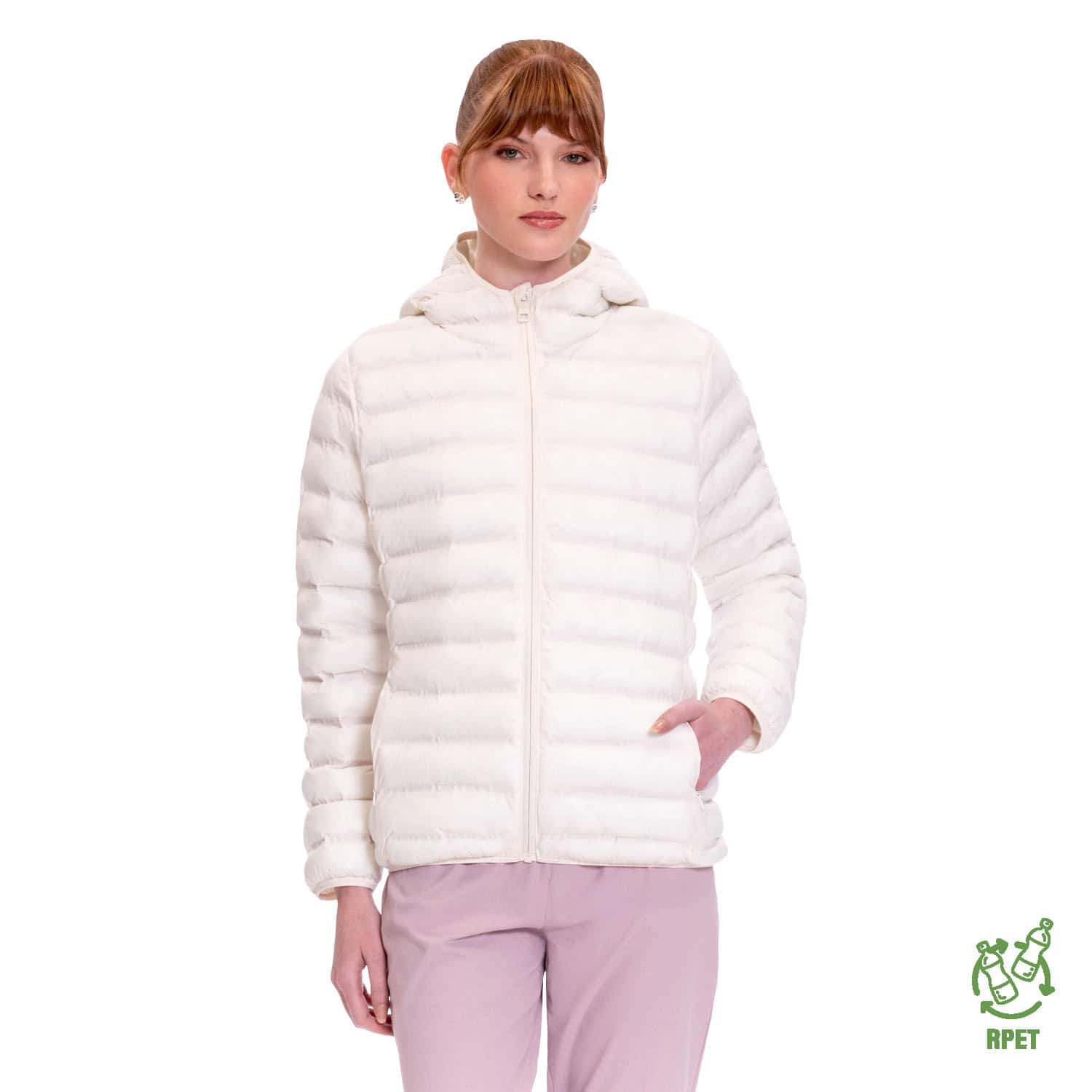 Chaqueta Acolchada para Mujer Colorfull Pro Blanca