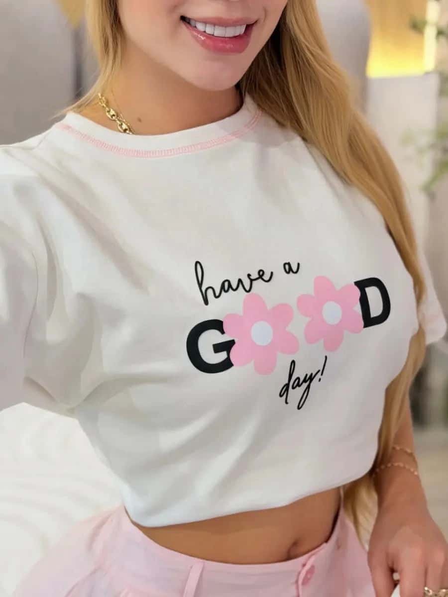 Camiseta oversized good Day
