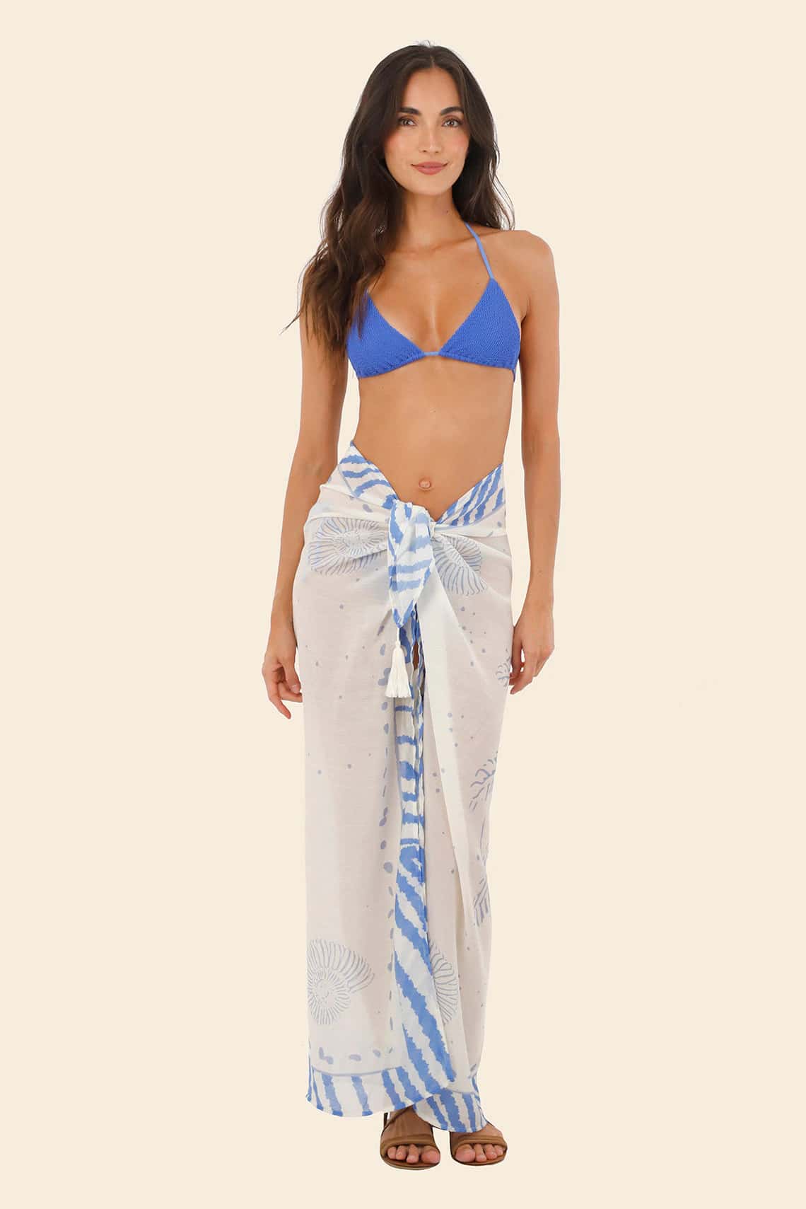Zebra Line Blue The Must Pareo