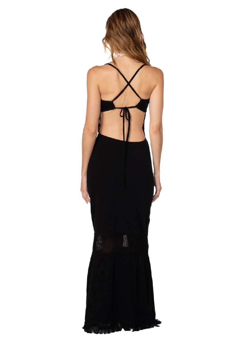 BLACK SHELLS GRETA DRESS      9690 - miniatura 4