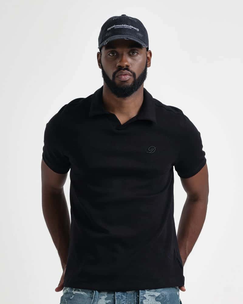 Polo Relaxed Fit Negro