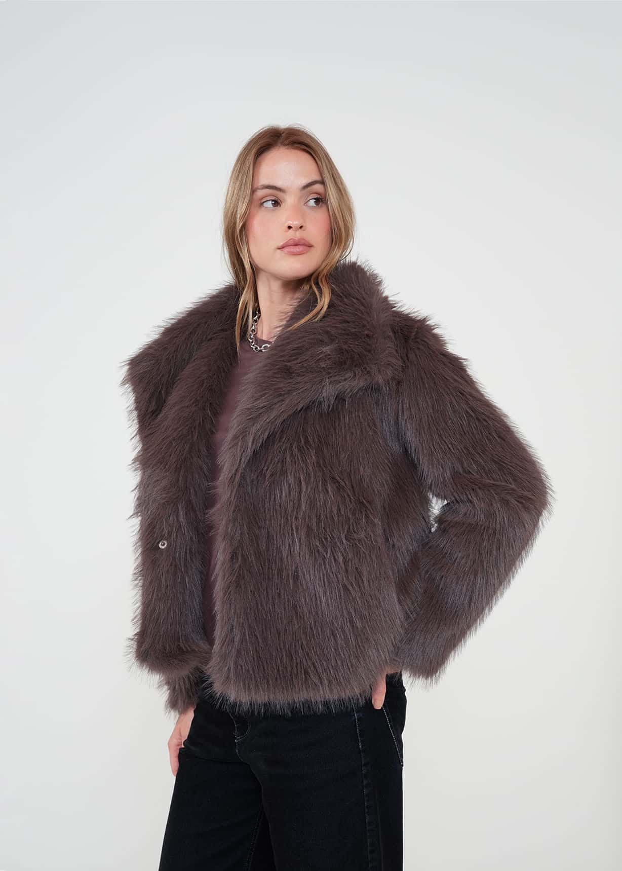 Chaqueta afelpada