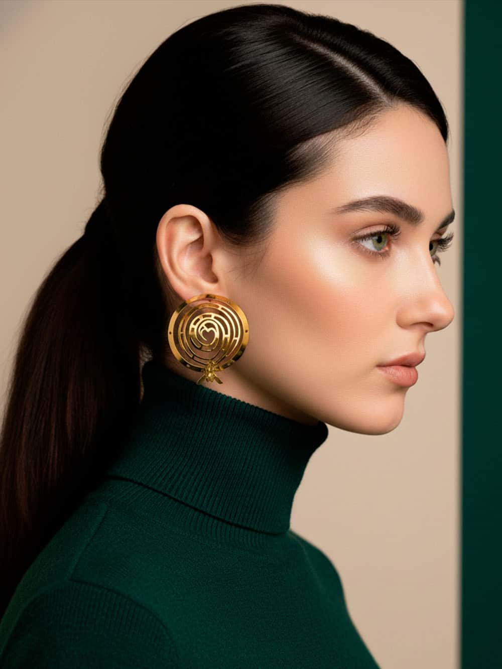 Aretes Laberinto en espiral - miniatura 2