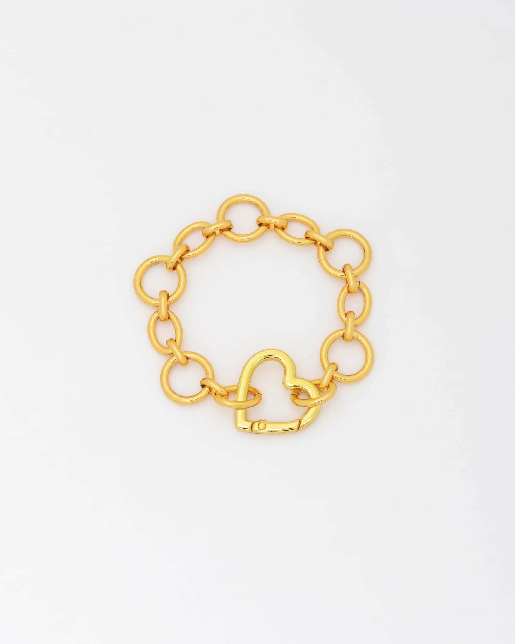 Pulsera Broche Corazón + Aretes