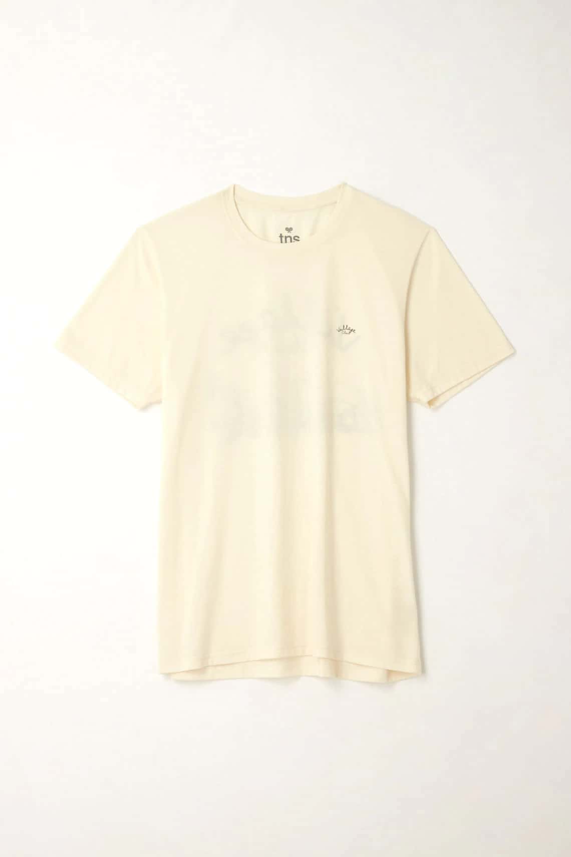 Camiseta básica crudo con estructura suave para hombre