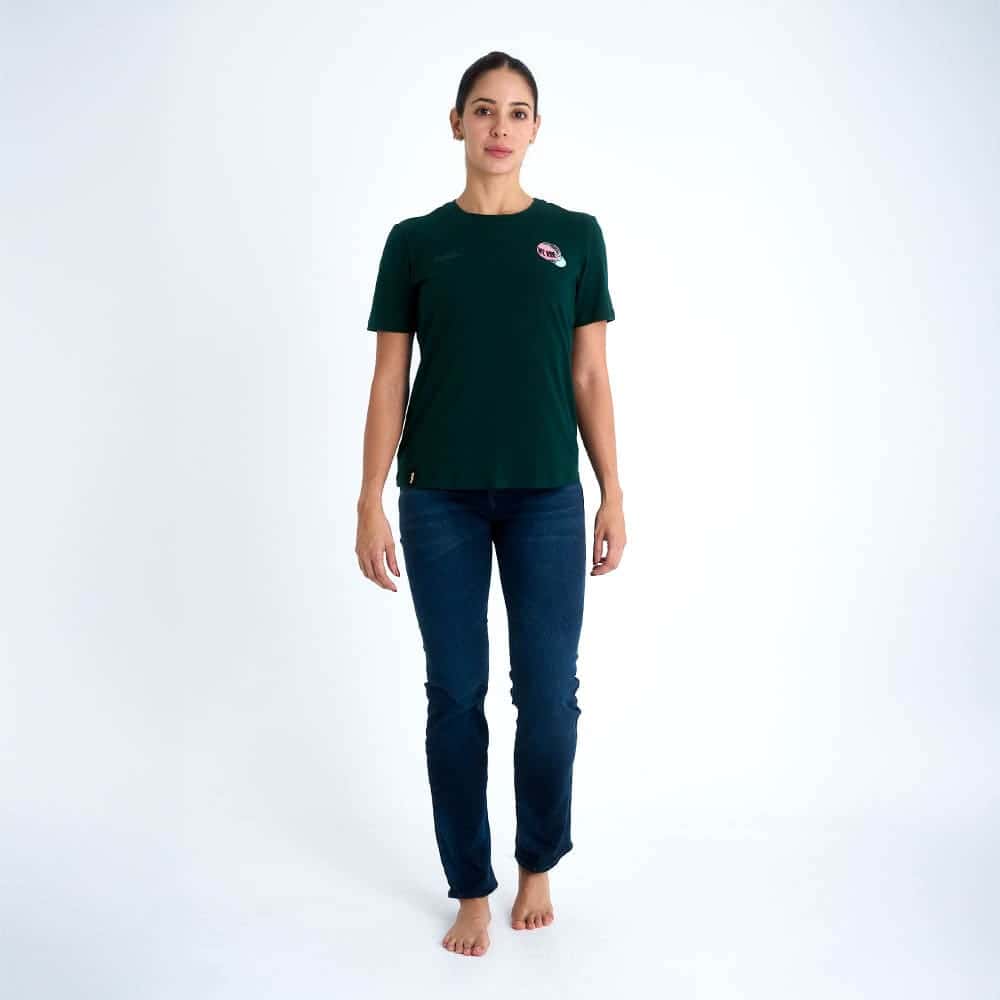 CAMISETA LIFESTYLE MANGA CORTA CASQUETE PARA MUJER - miniatura 1