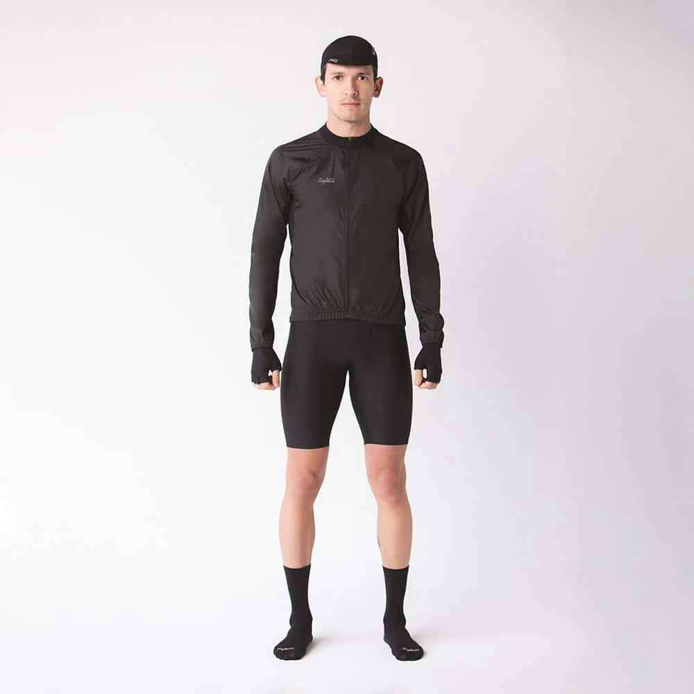 CHAQUETA CICLISMO AQUALITE NERO PARA HOMBRE - miniatura 1