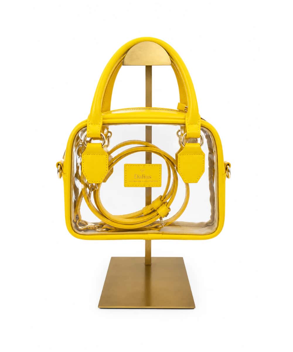 Mini Bolso Transparente Amarillo