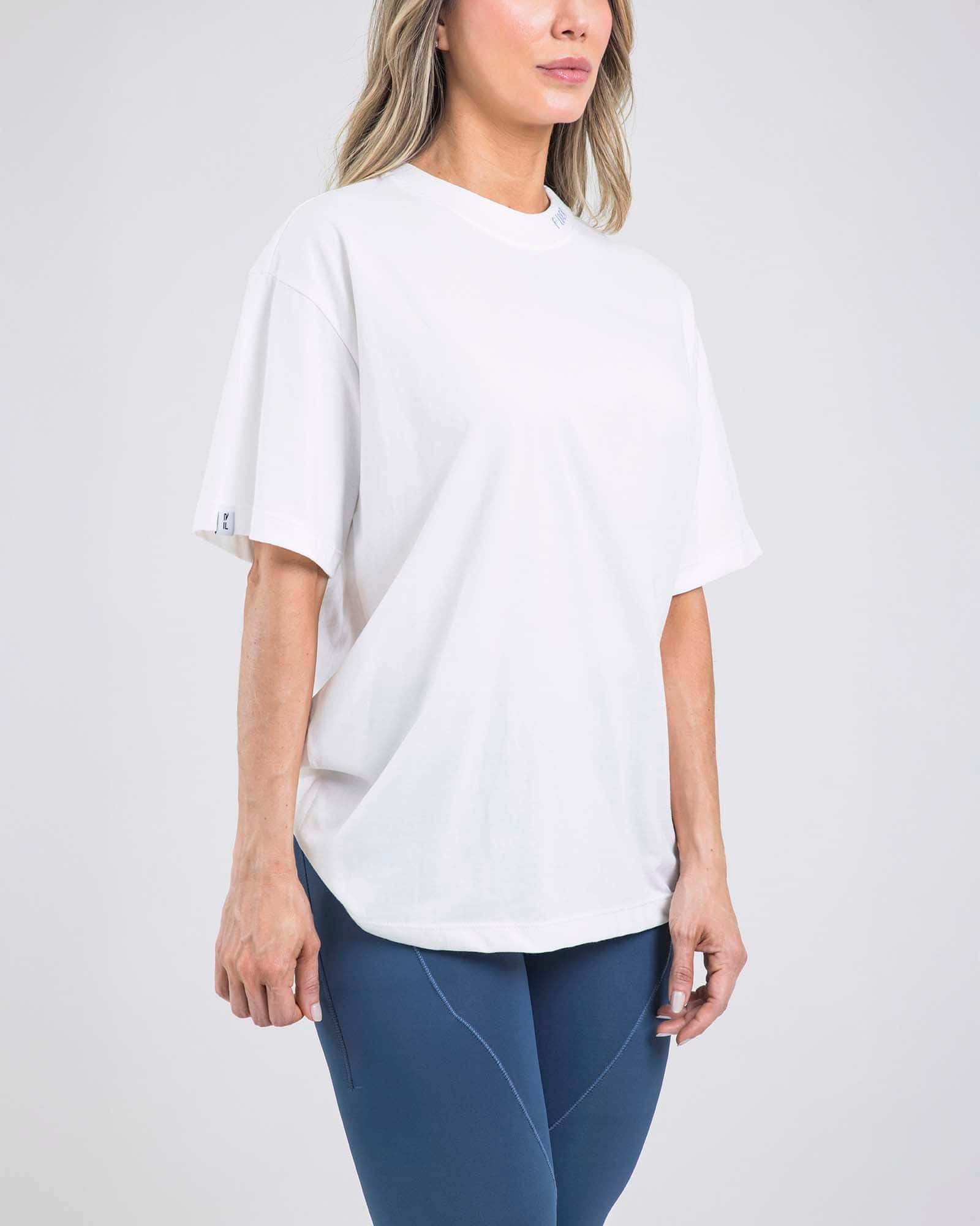 Camiseta oversize cool crema lumen FIBER - miniatura 3