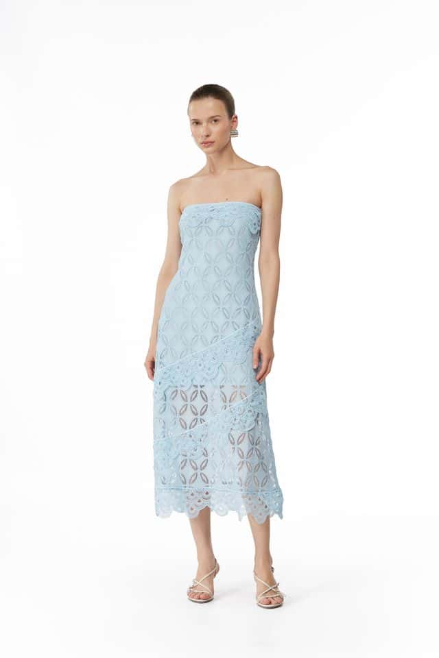 AZURA MIDI DRESS BLUE