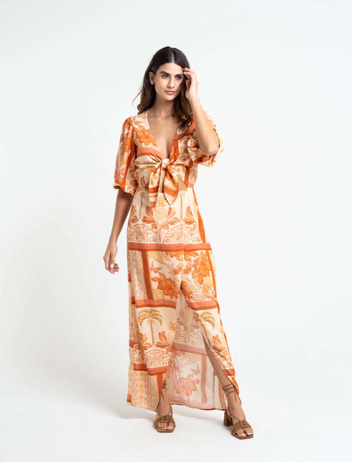 Vestido manga 3/4