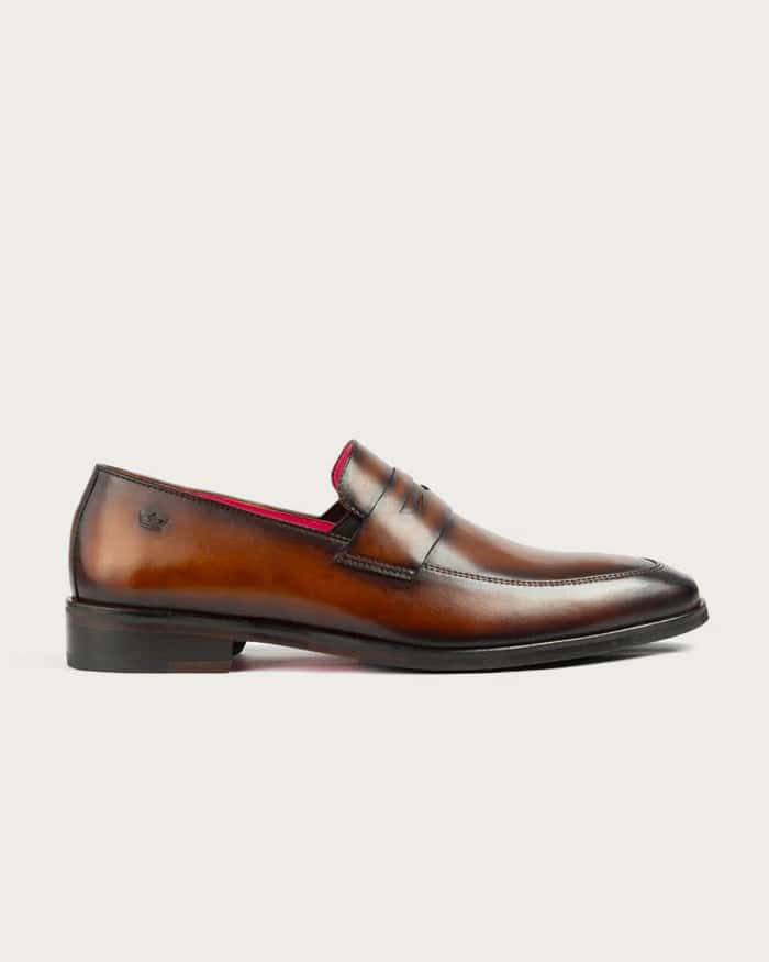 Mocasín Alessandro Café Suela Clasica