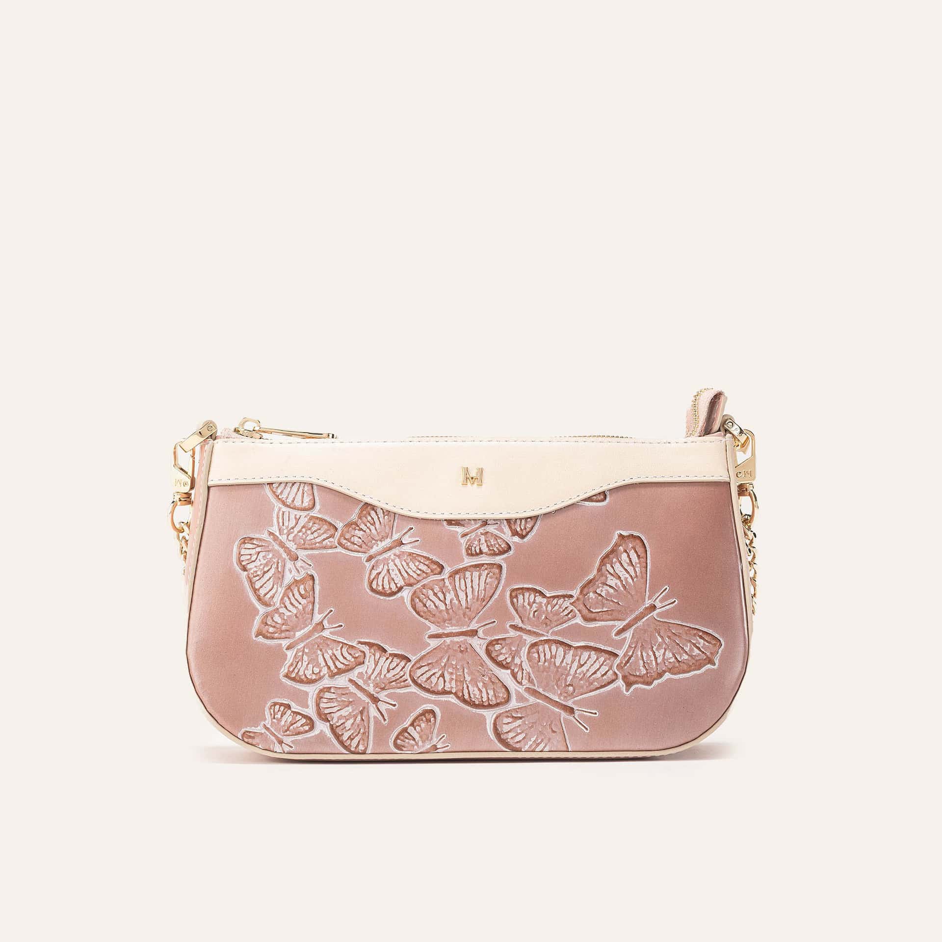 Manos Libres Pouch Bluma Lt Blush Mariposas