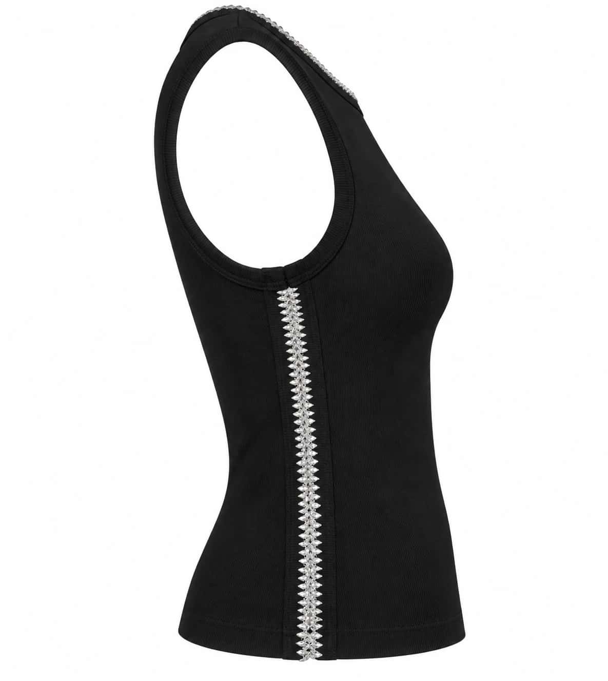 ELODIE TANK TOP BLACK - miniatura 2