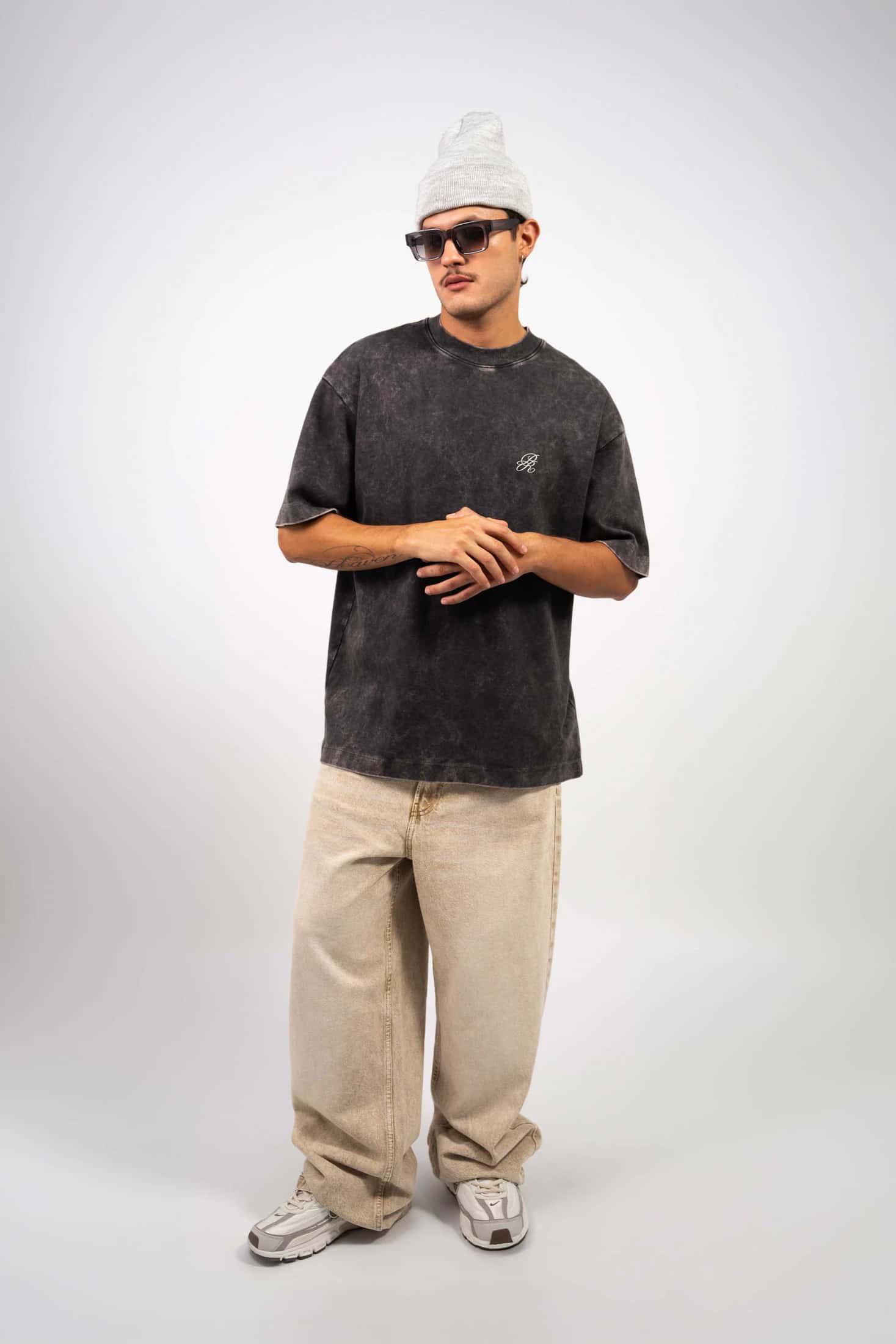 Washed Black Logo T-Shirt - miniatura 3
