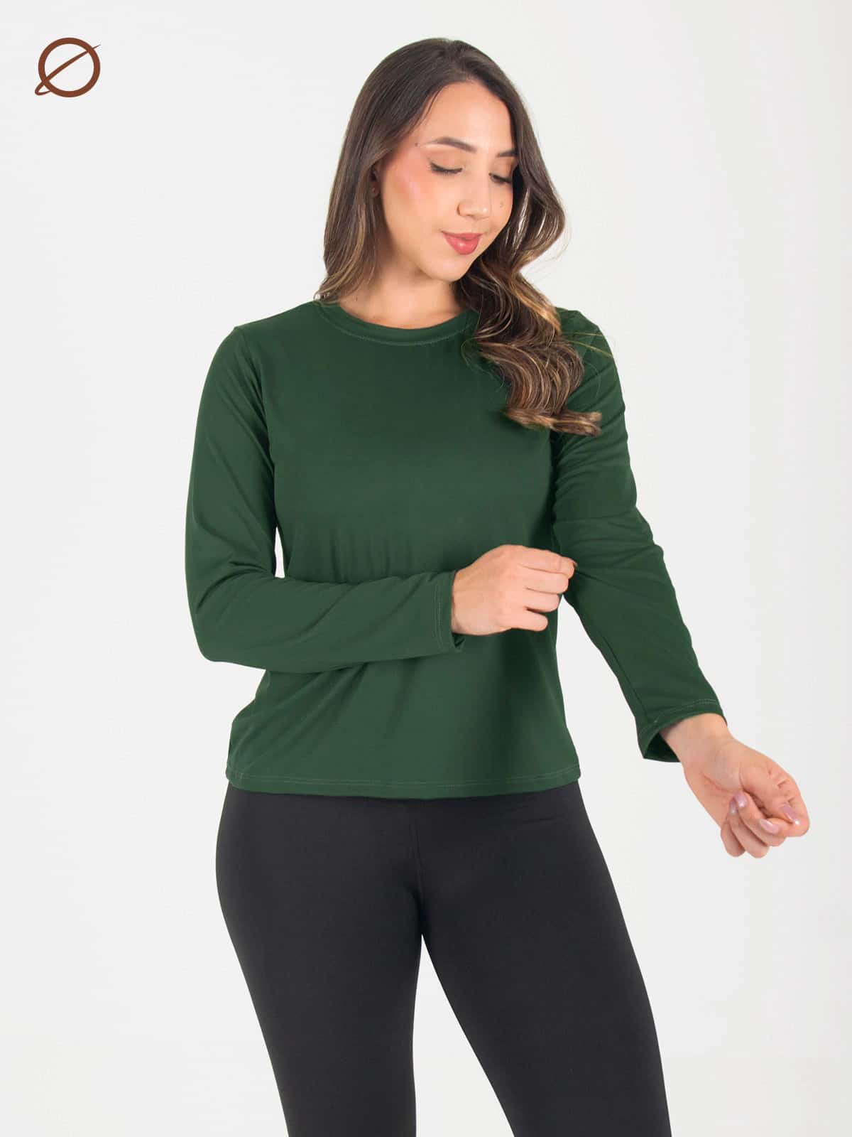 buzo básico femenino verde pino