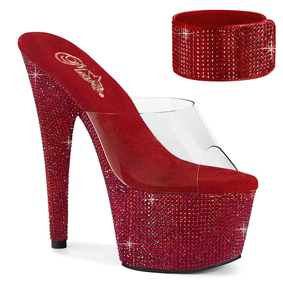 Zapatos sandalias bajo pedido Tacones Plataforma Poledance Pleaser BEJEWELED-712RS